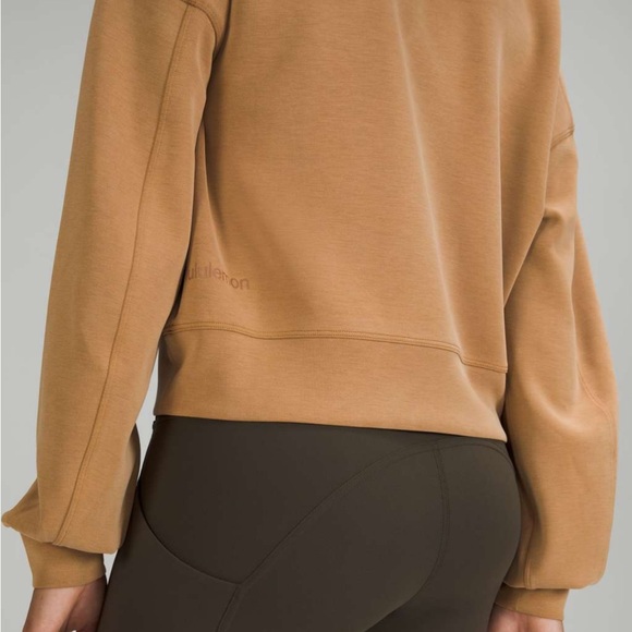 SOLD- Lululemon Size 18 Softstreme Sweatshirt Perfectly Oversized Cropped Crew - Picture 3 of 14